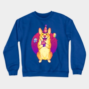 Birthday Corgi Crewneck Sweatshirt